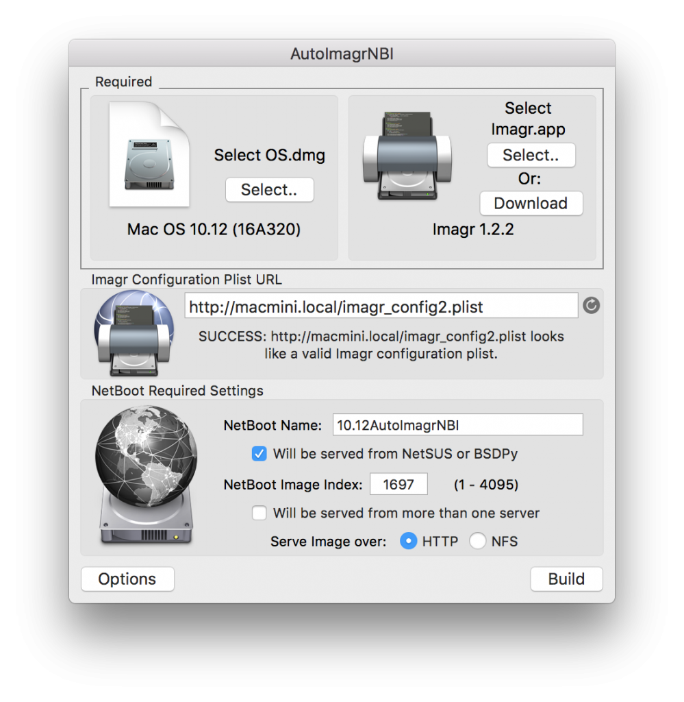 mac os create disk image for netboot